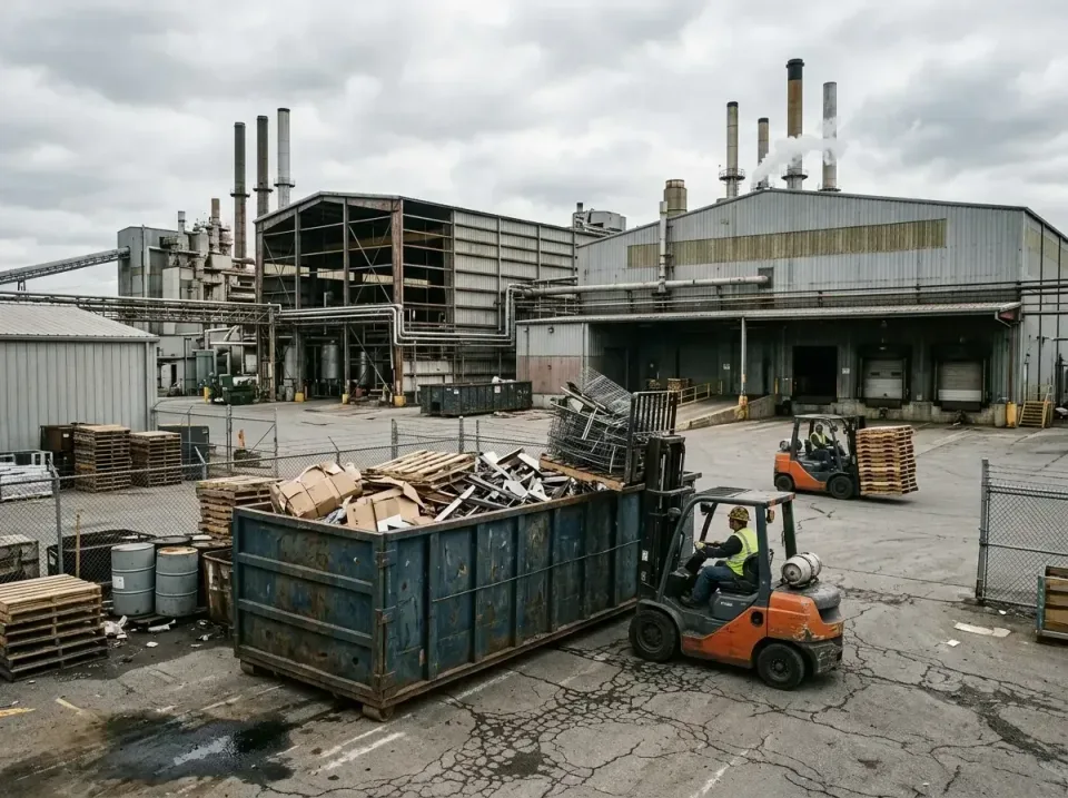 industrial-factory-scrap-conta-003 — frequently asked questions, Cheap Roll-off Dumpster Rentals in New Burlington, OH
